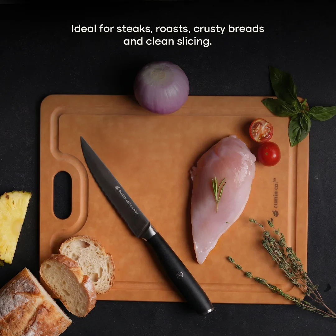 5" High Carbon Stainless Steel Steak Knife - Image 9