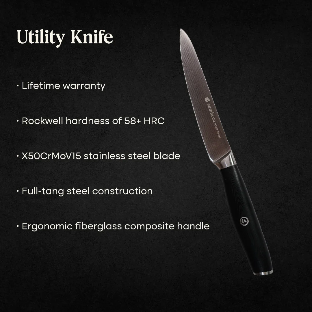 5" High Carbon Stainless Steel Utility Knife - Image 10
