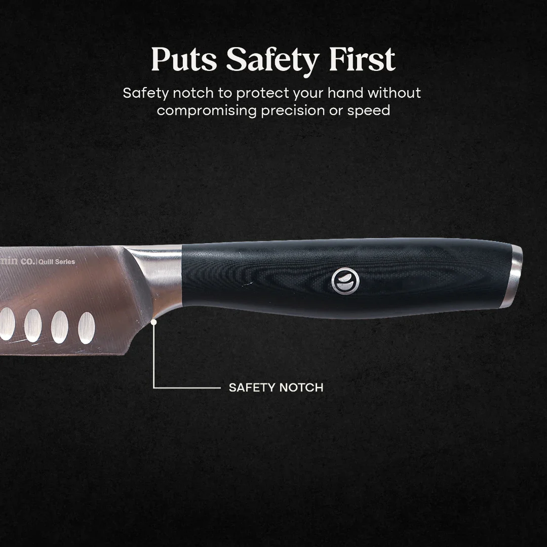 6" High Carbon Stainless Steel Santoku Knife - Image 6