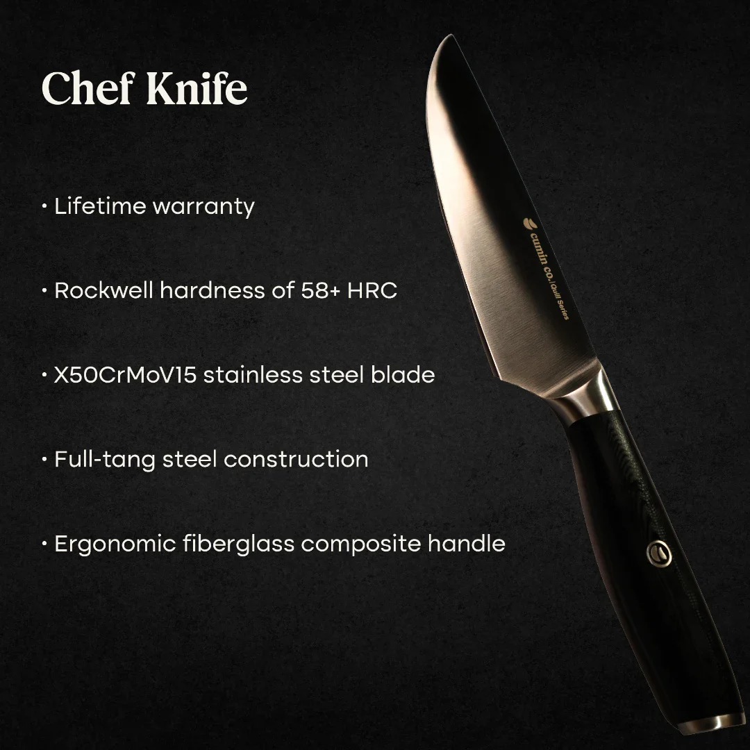 7" High Carbon Stainless Steel Chef Knife - Image 10