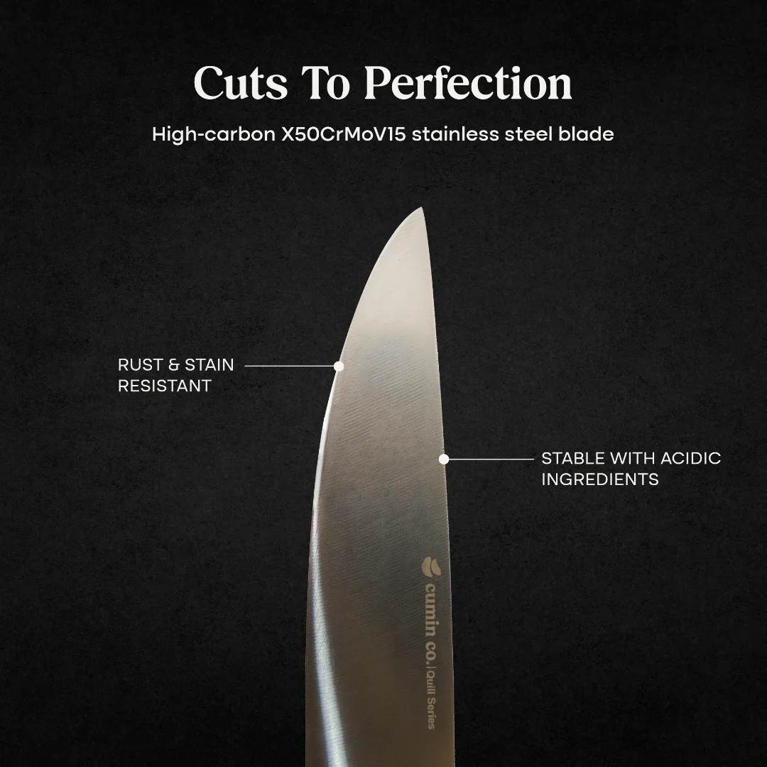 7" High Carbon Stainless Steel Chef Knife - Image 3