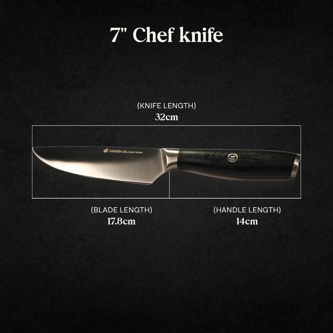 7" High Carbon Stainless Steel Chef Knife - Image 8