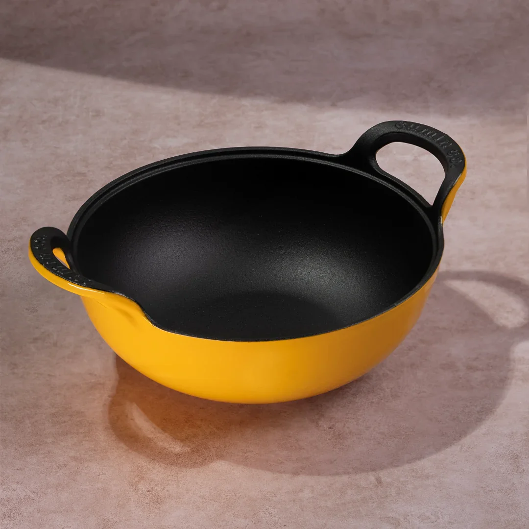 No. 10 Enamel Cast Iron Kadai (3L) - Image 25