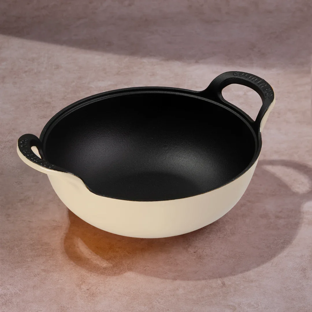 No. 10 Enamel Cast Iron Kadai (3L) - Image 26