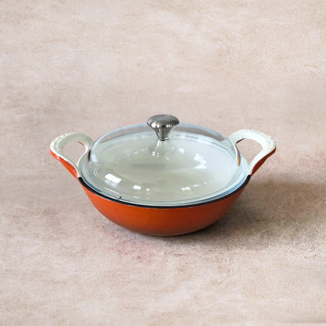 No. 10 Enamel Cast Iron Kadai (3L) - Image 3