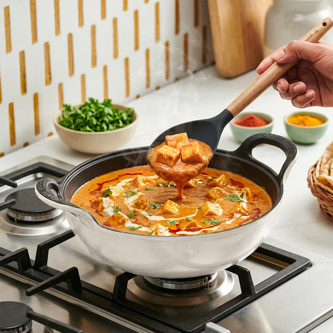No. 10 Enamel Cast Iron Kadai (3L) - Image 5