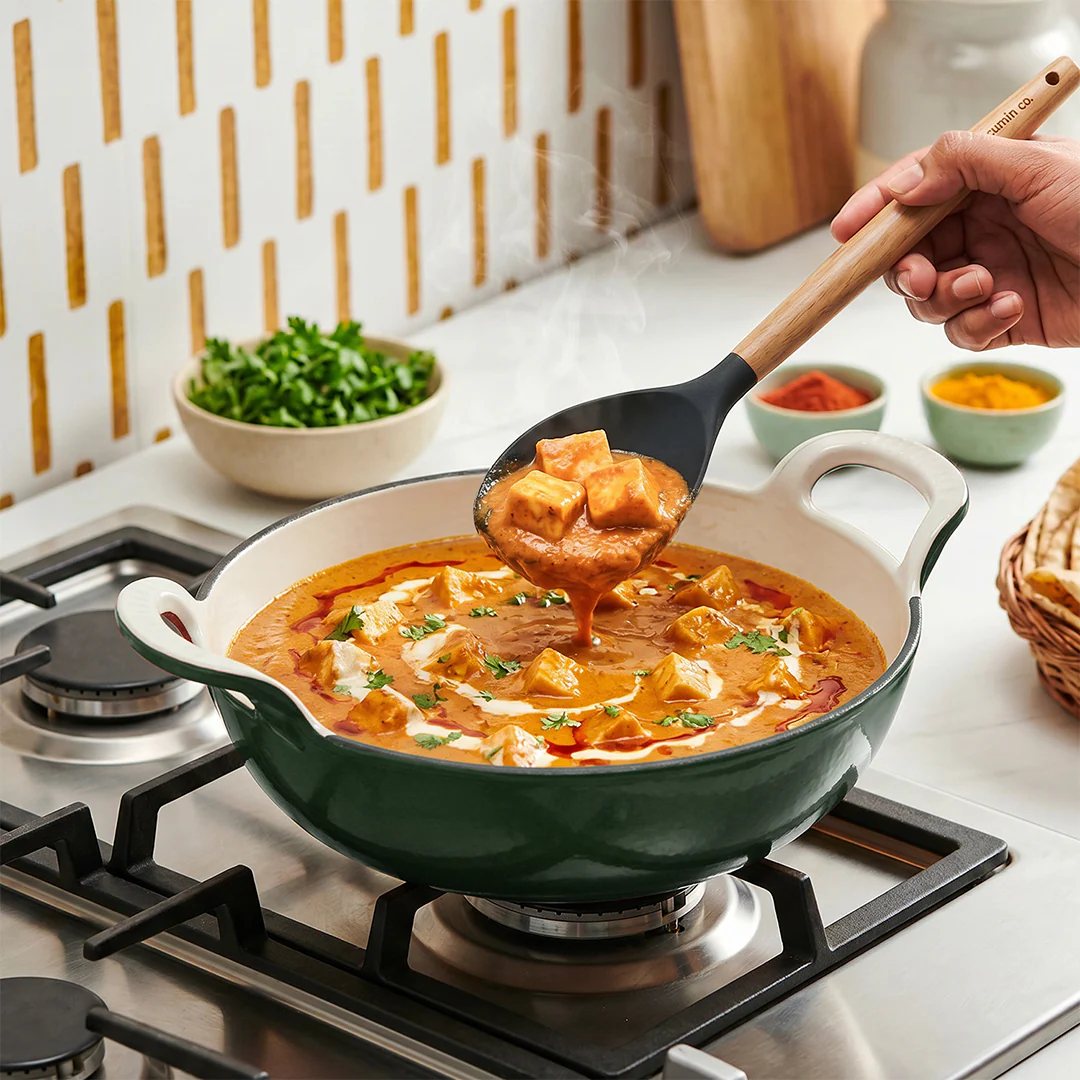 No. 10 Enamel Cast Iron Kadai (3L) - Image 8