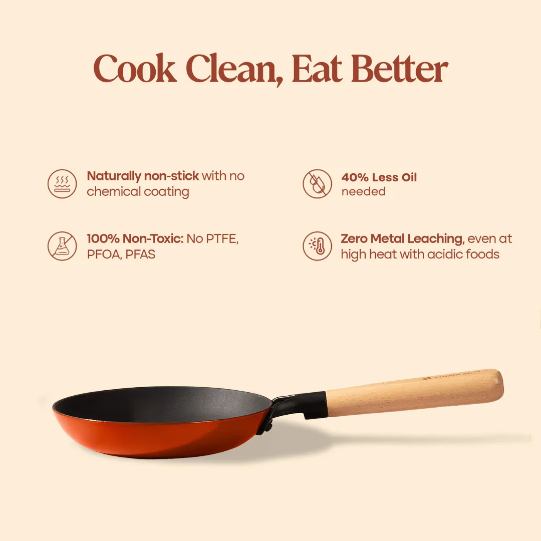 No. 8 Enamel Cast Iron Pan LITE (20cm) - Image 16