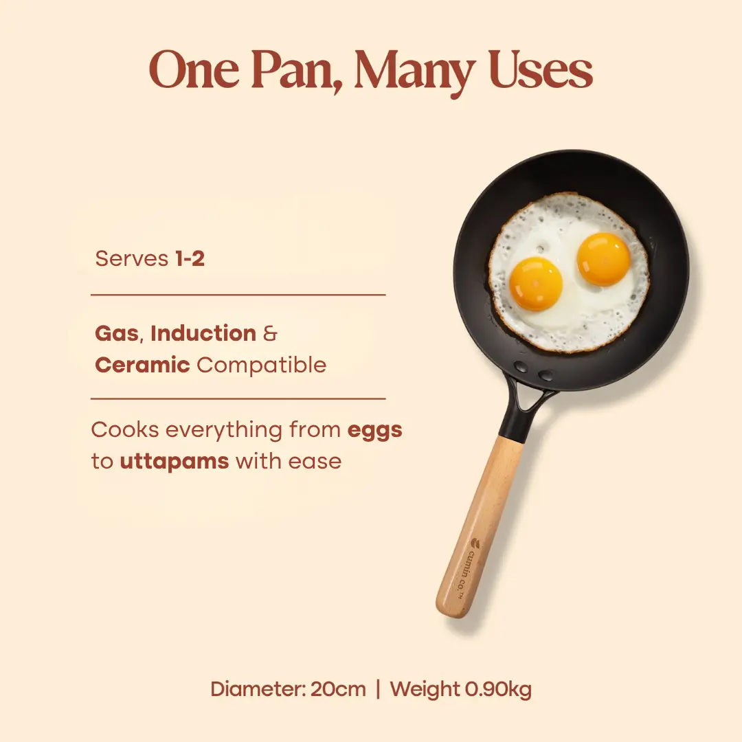 No. 8 Enamel Cast Iron Pan LITE (20cm) - Image 15