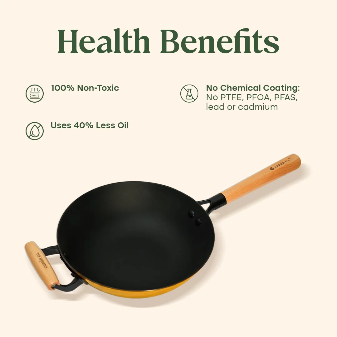 No. 10 Cast Iron Wok LITE (26cm) - Image 16