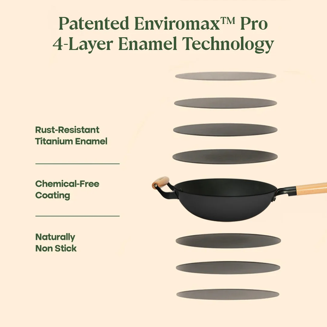 No. 10 Cast Iron Wok LITE (26cm) - Image 18