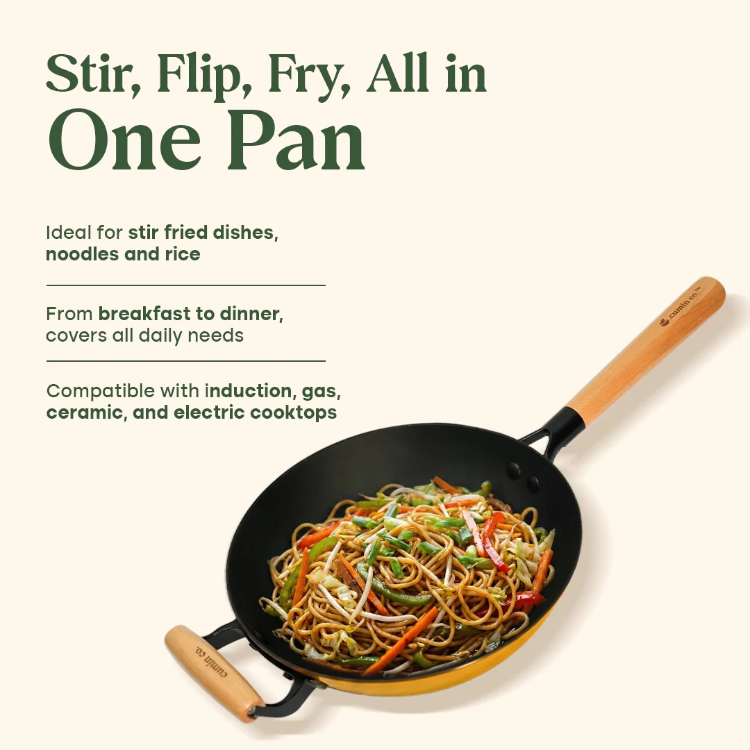 No. 10 Cast Iron Wok LITE (26cm) - Image 20