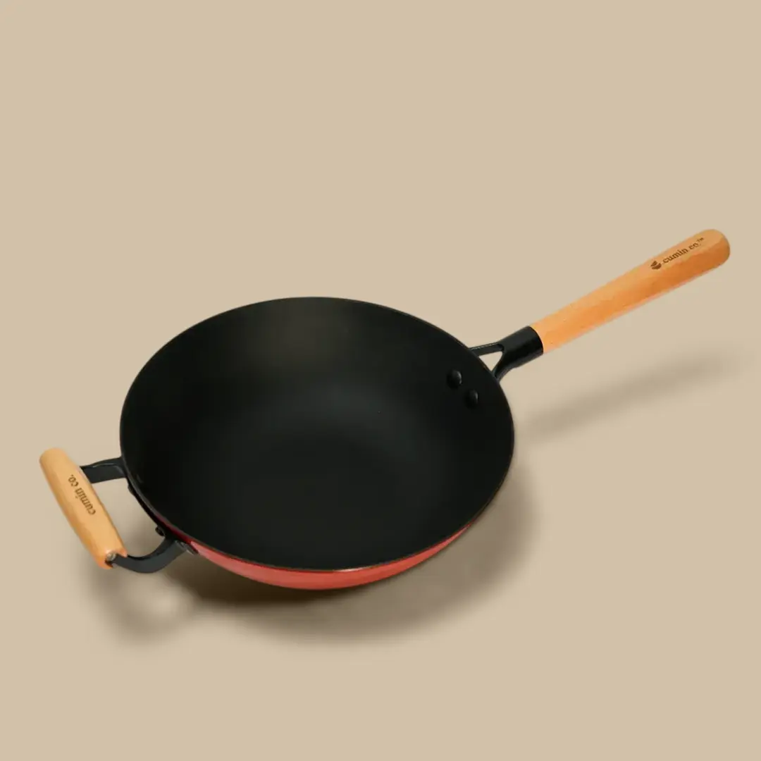 No. 10 Cast Iron Wok LITE (26cm) - Image 5