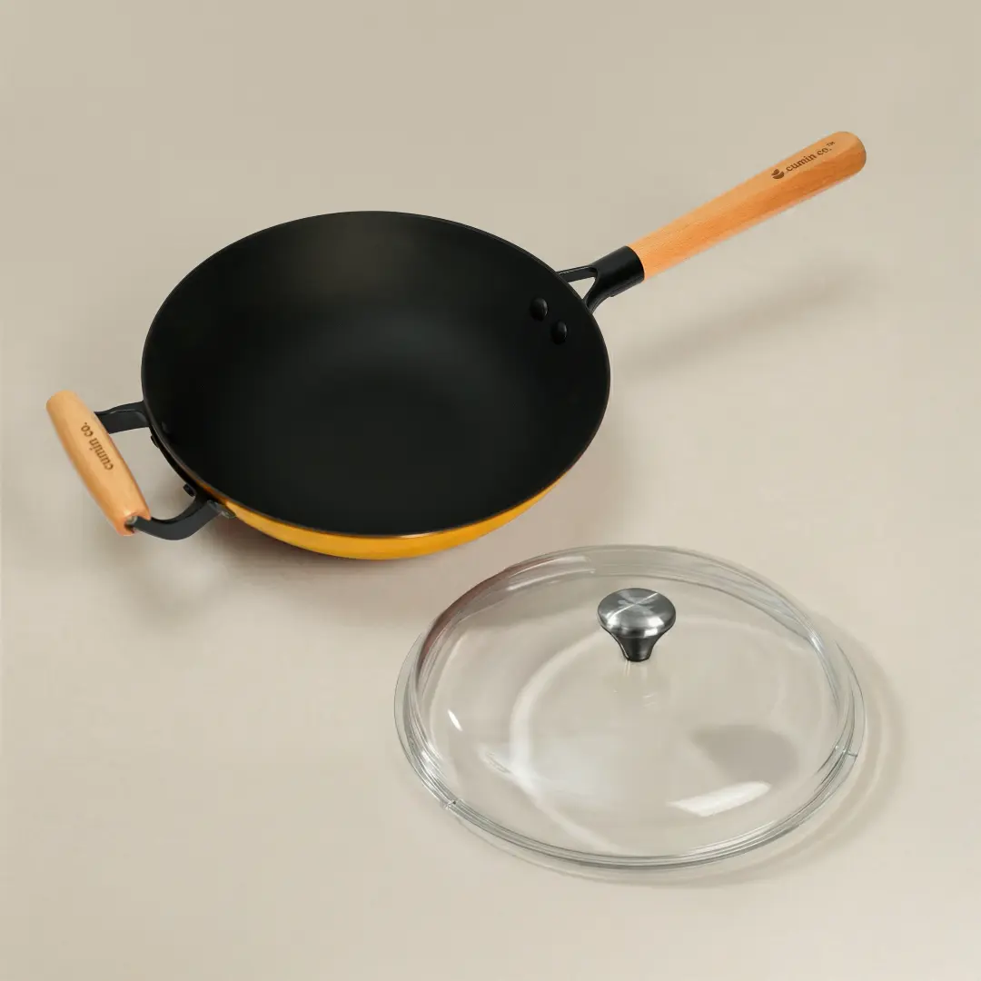 No. 10 Cast Iron Wok LITE (26cm) - Image 7