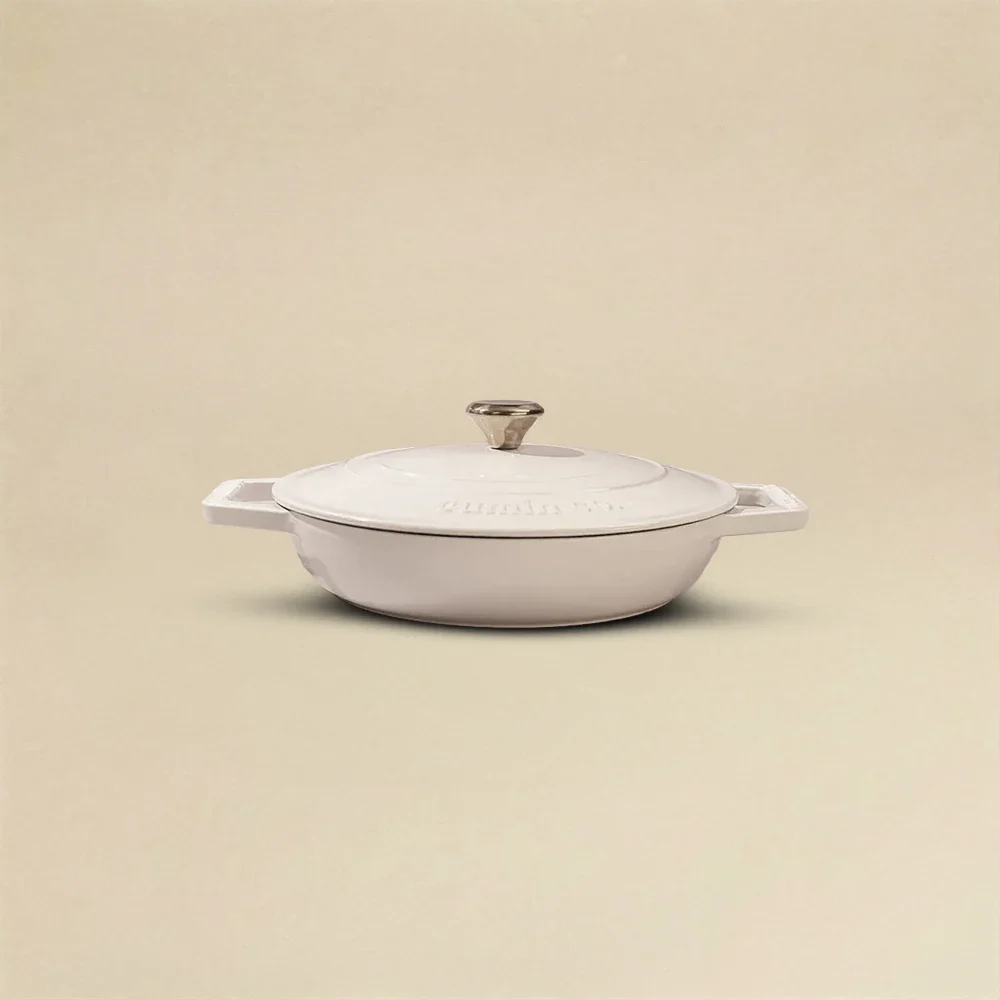 No. 10 Enamel Cast Iron Braiser (26cm) - Image 5