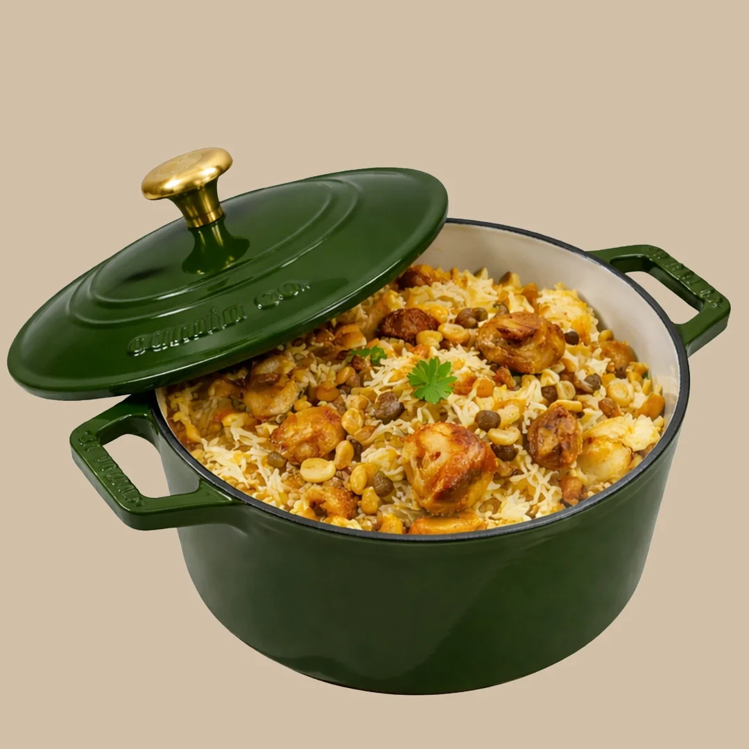 No. 10 Enamel Cast Iron Dutch Oven (5L) - Image 4