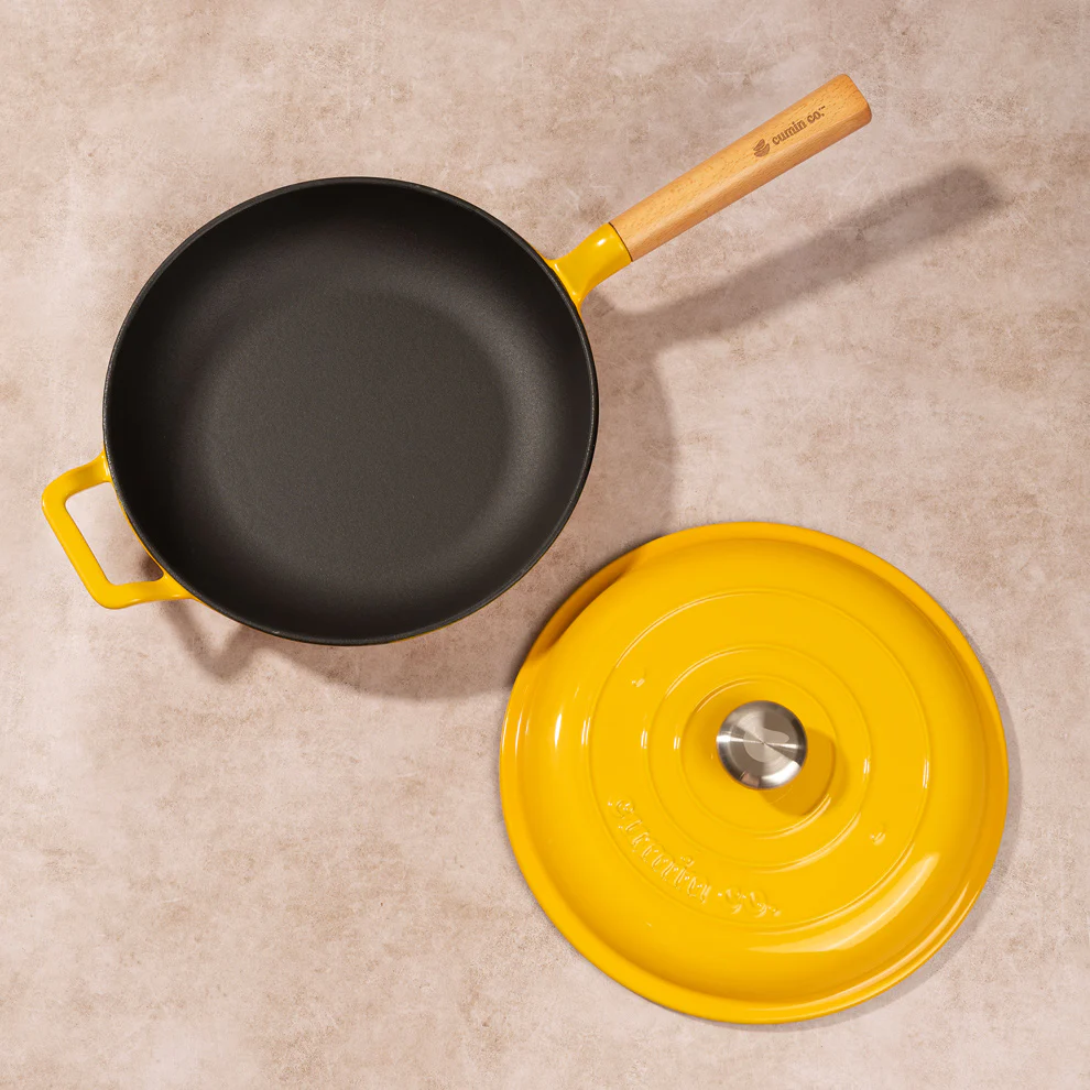 No. 10 Enamel Cast Iron Pan (26cm) - Image 12