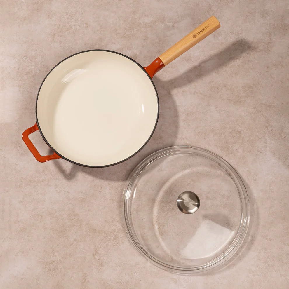 No. 10 Enamel Cast Iron Pan (26cm) - Image 6