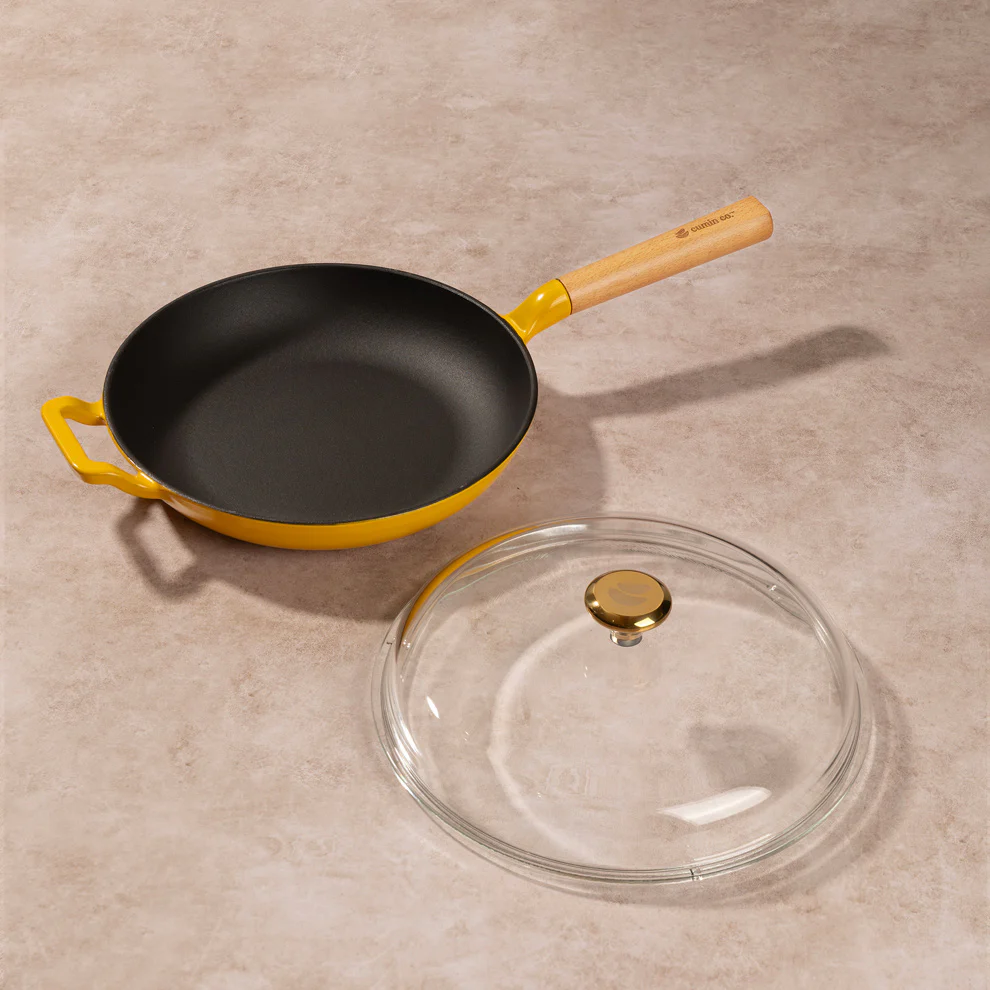No. 10 Enamel Cast Iron Pan (26cm) - Image 9