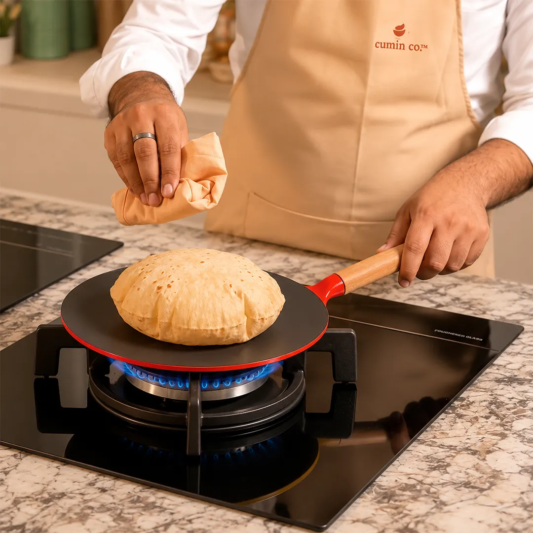 No. 10 Enamel Cast Iron Roti Tawa (26cm) - Image 10