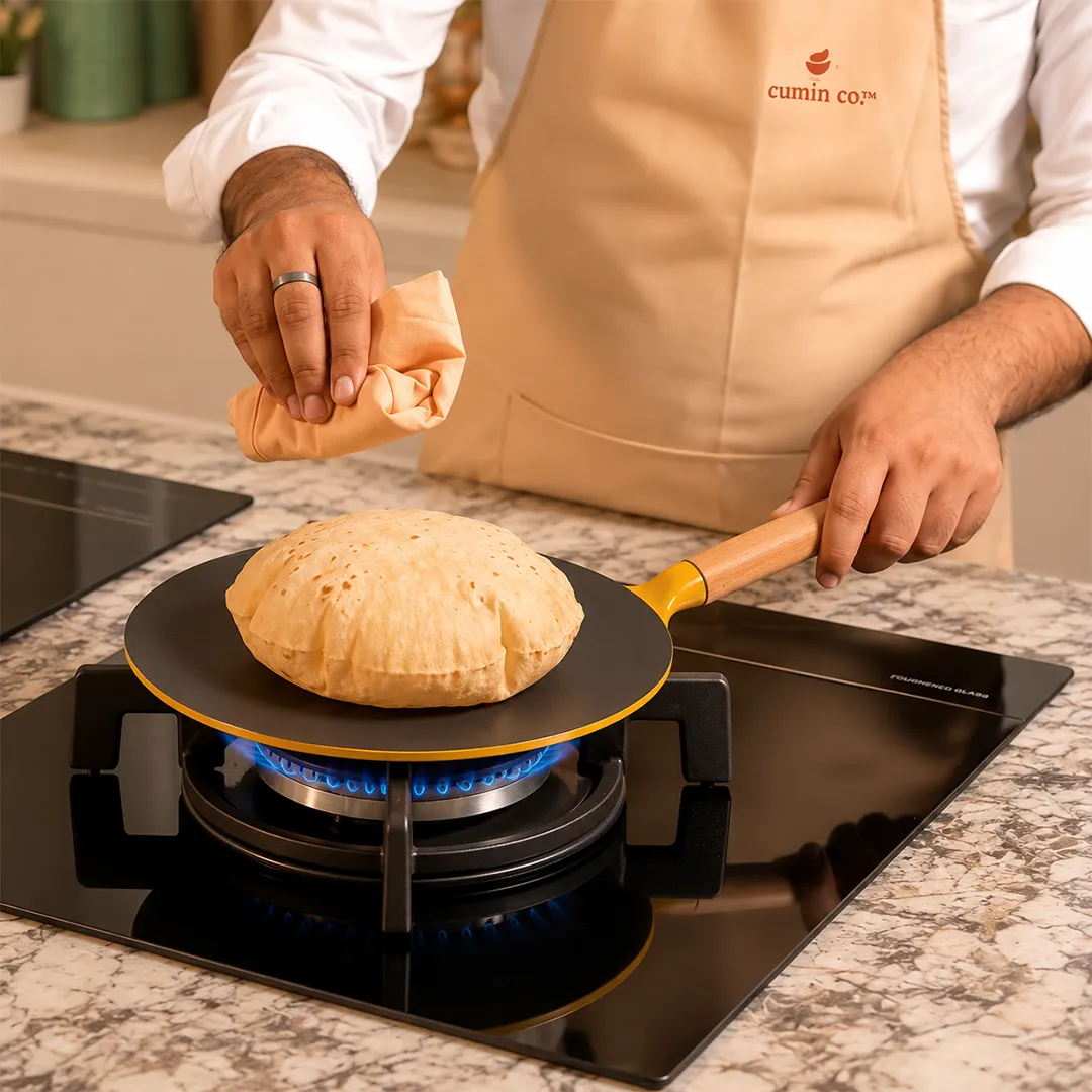 No. 10 Enamel Cast Iron Roti Tawa (26cm) - Image 6