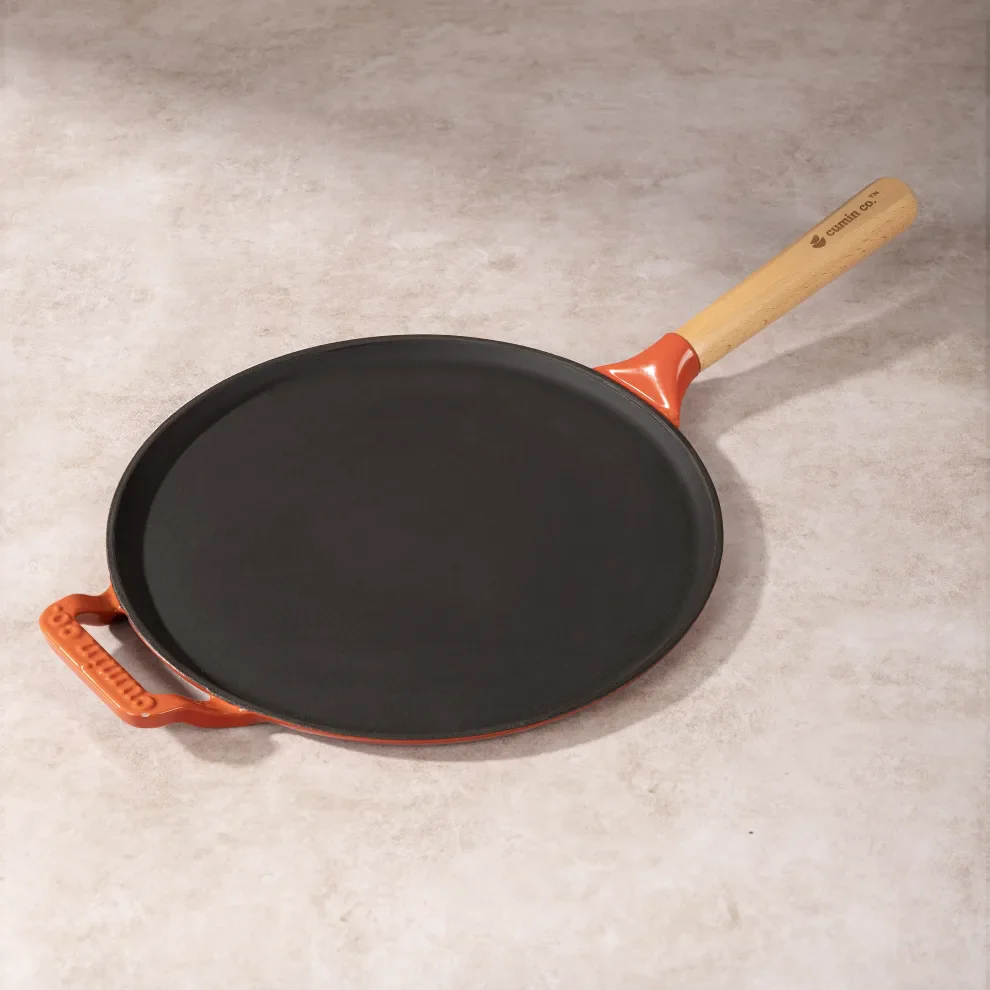 No. 11 Enamel Cast Iron Dosa Tawa (28cm) - Image 23