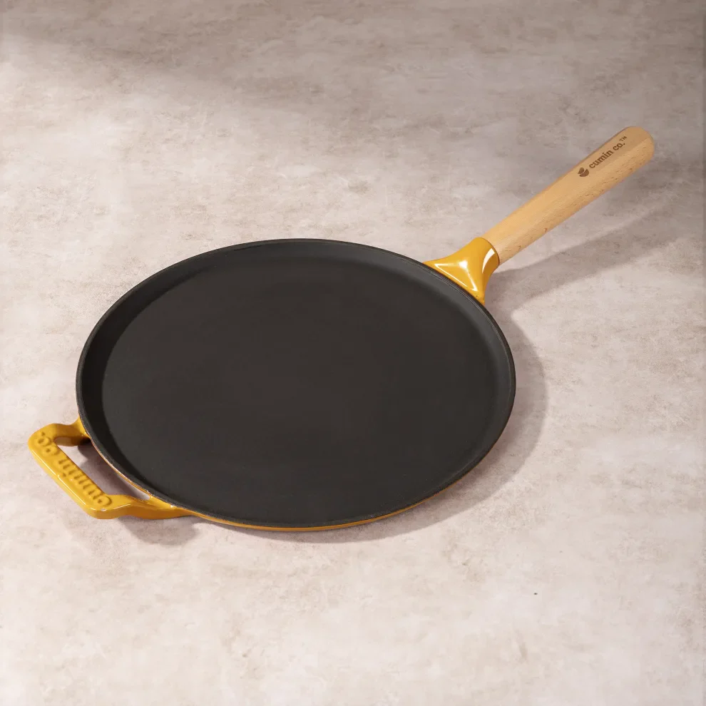 No. 11 Enamel Cast Iron Dosa Tawa (28cm) - Image 24