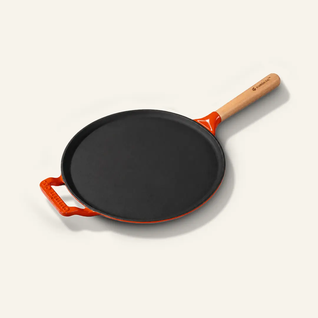 No. 11 Enamel Cast Iron Dosa Tawa (28cm) - Image 5