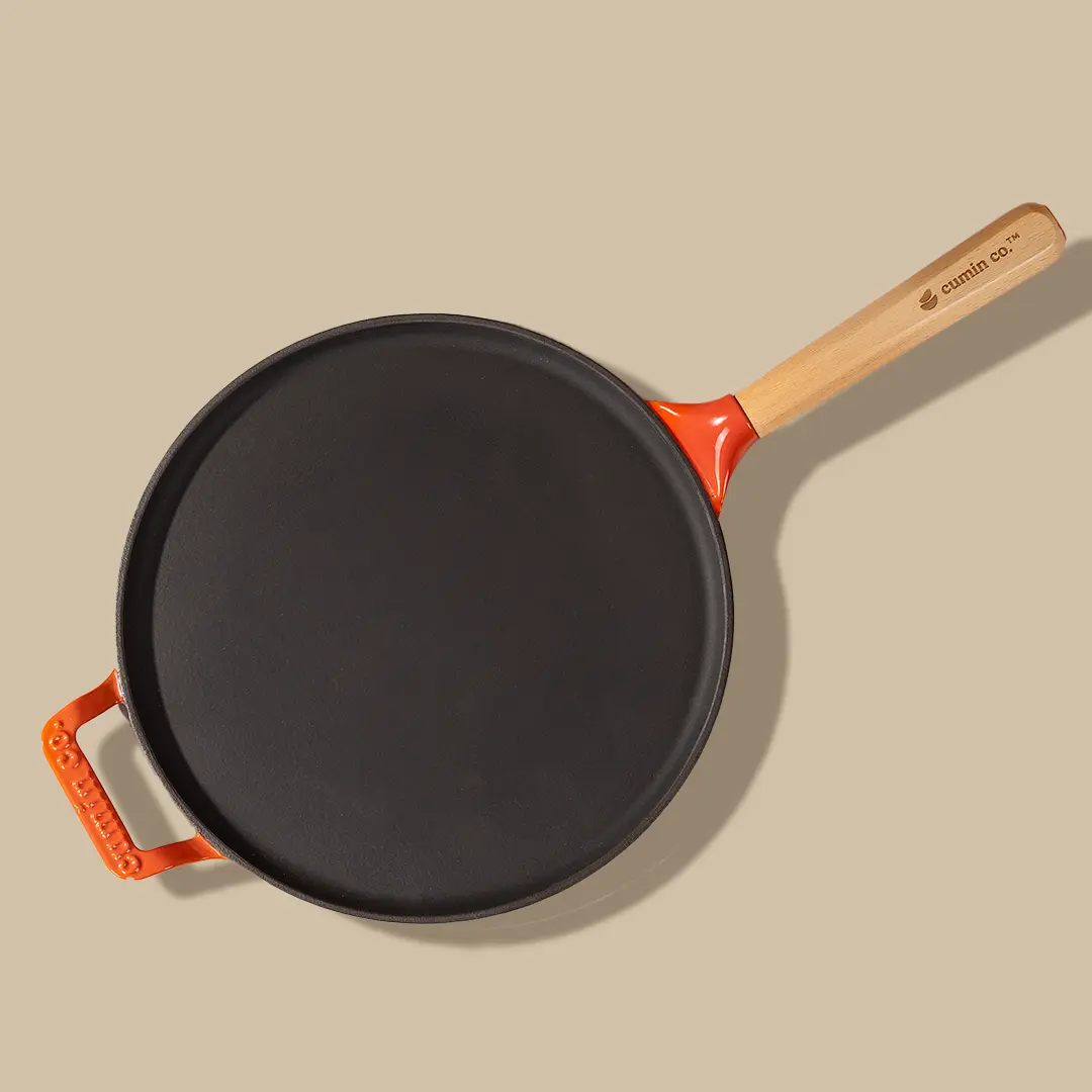 No. 11 Enamel Cast Iron Dosa Tawa (28cm) - Image 7