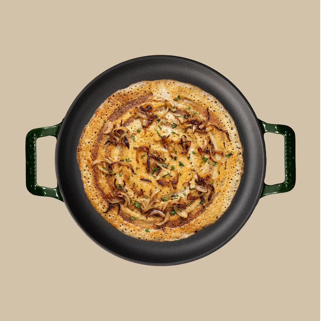 No. 12 Enamel Cast Iron Dosa Tawa (30cm) - Image 26