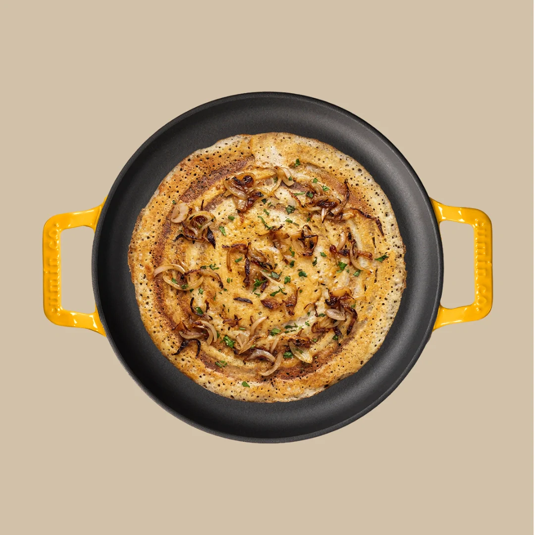 No. 12 Enamel Cast Iron Dosa Tawa (30cm) - Image 27