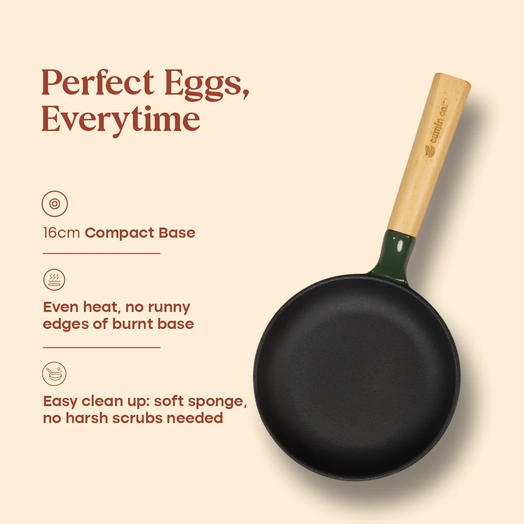 No. 6 Enamel Cast Iron Pan (16cm) - Image 11