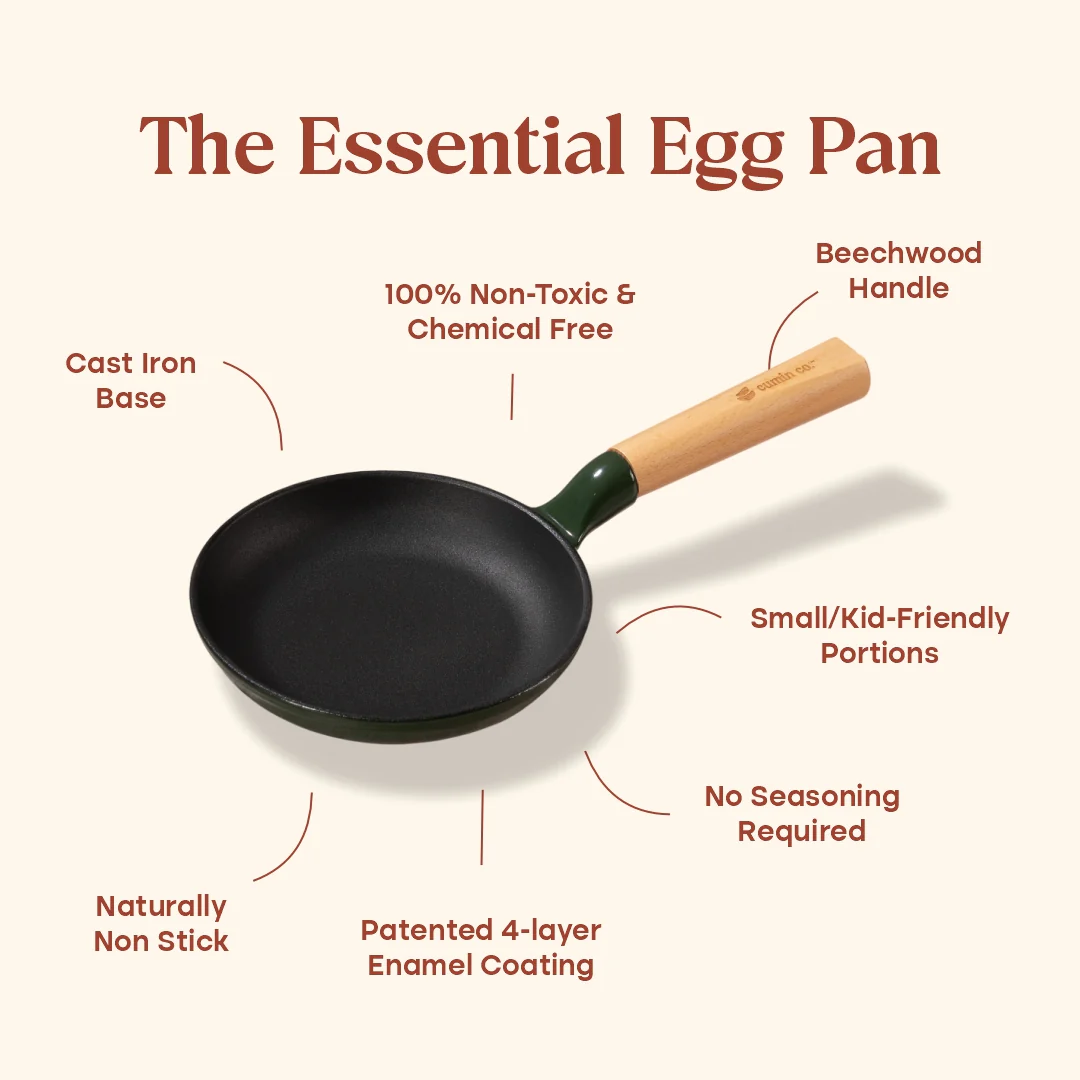 No. 6 Enamel Cast Iron Pan (16cm) - Image 9