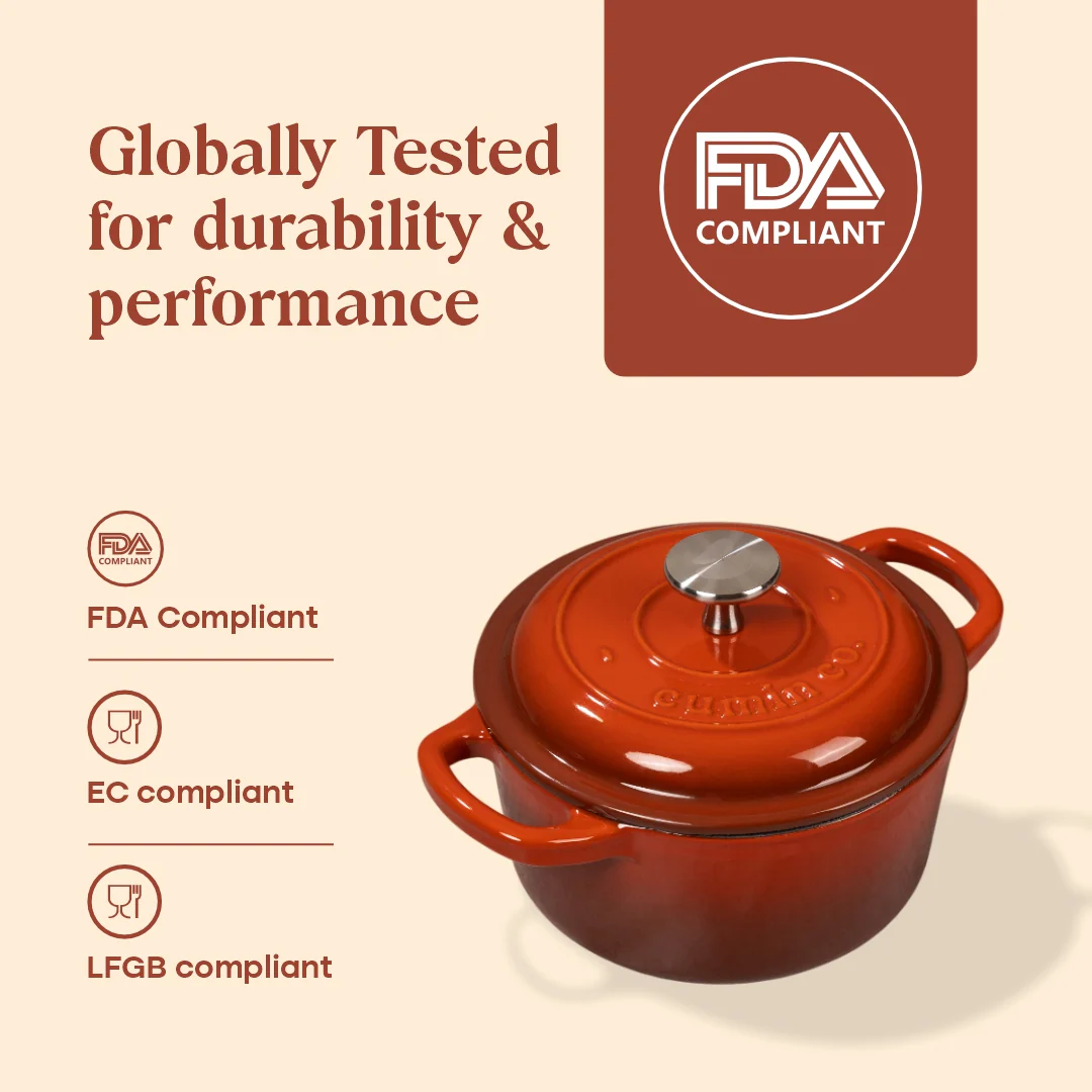 No. 6 Enamel Cast Iron Dutch Oven (1.2L) - Image 20