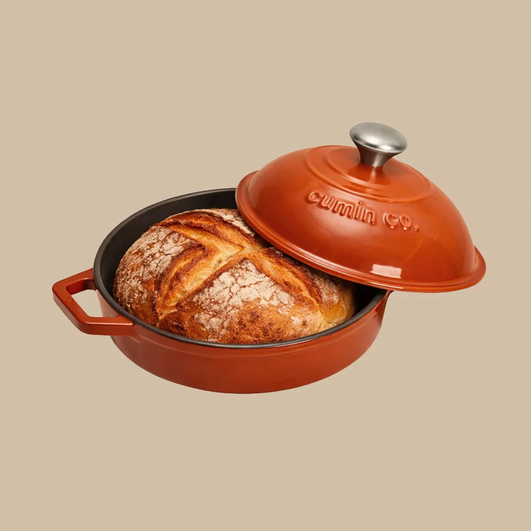 No. 8 Enamel Cast Iron Bread Oven (20cm) - Image 4