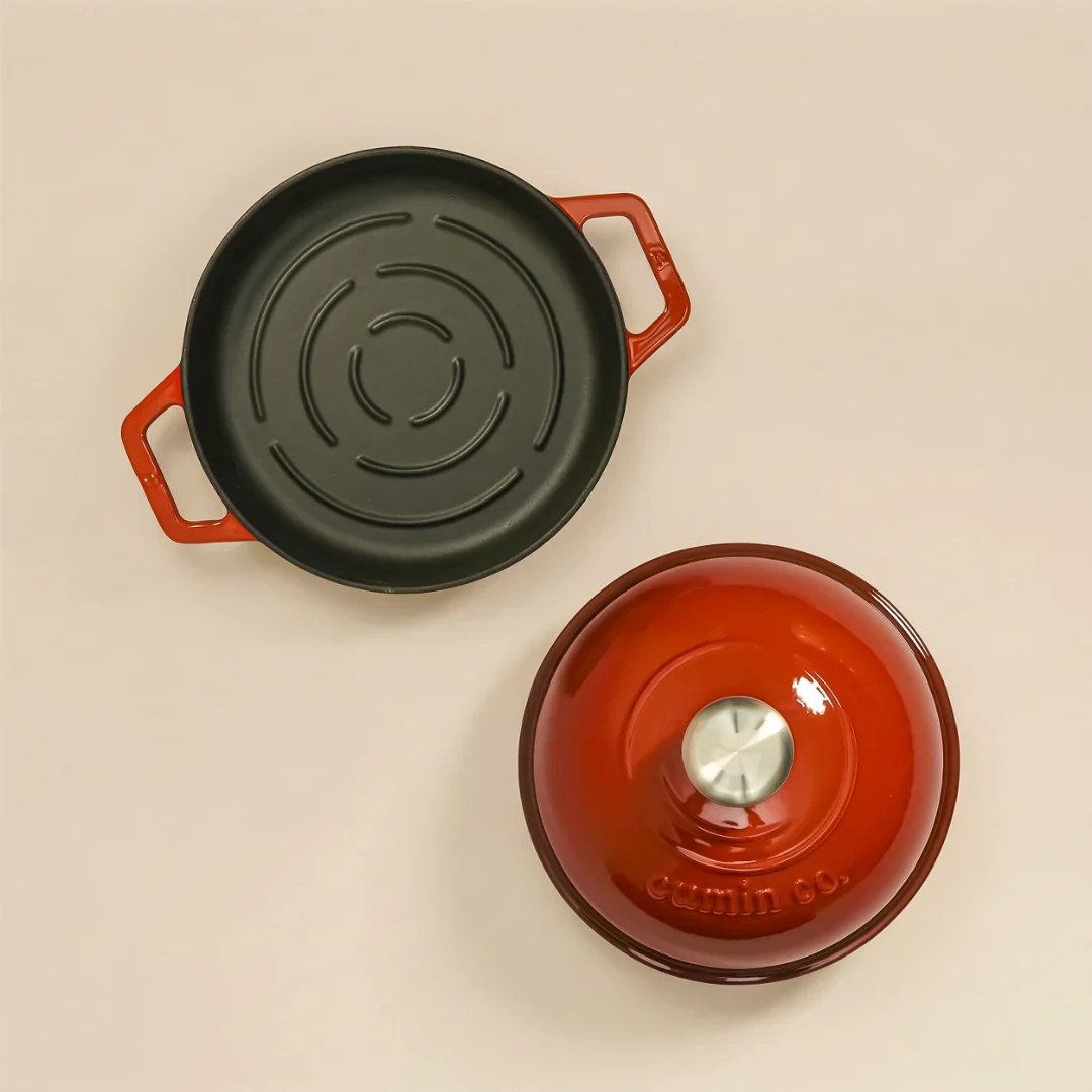 No. 8 Enamel Cast Iron Bread Oven (20cm) - Image 5