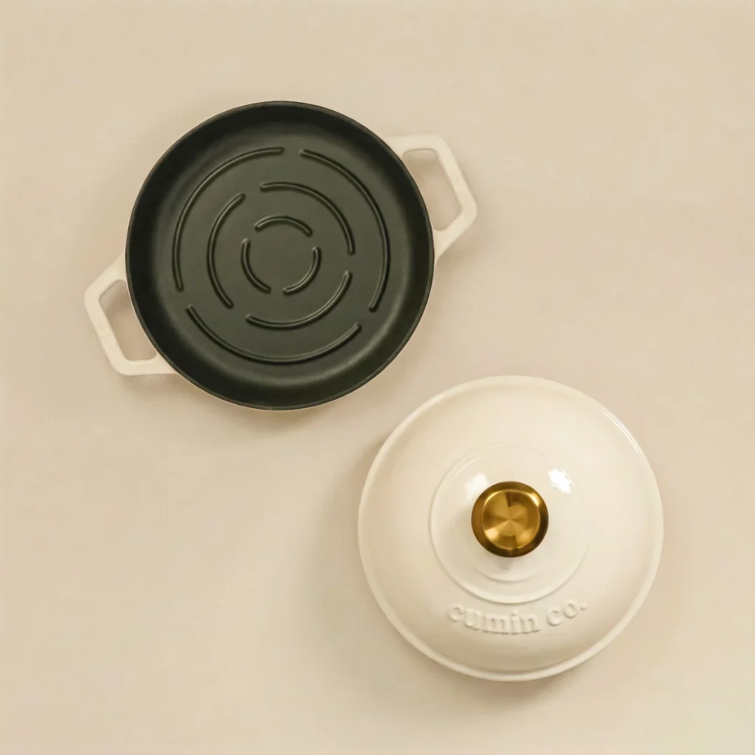 No. 8 Enamel Cast Iron Bread Oven (20cm) - Image 7