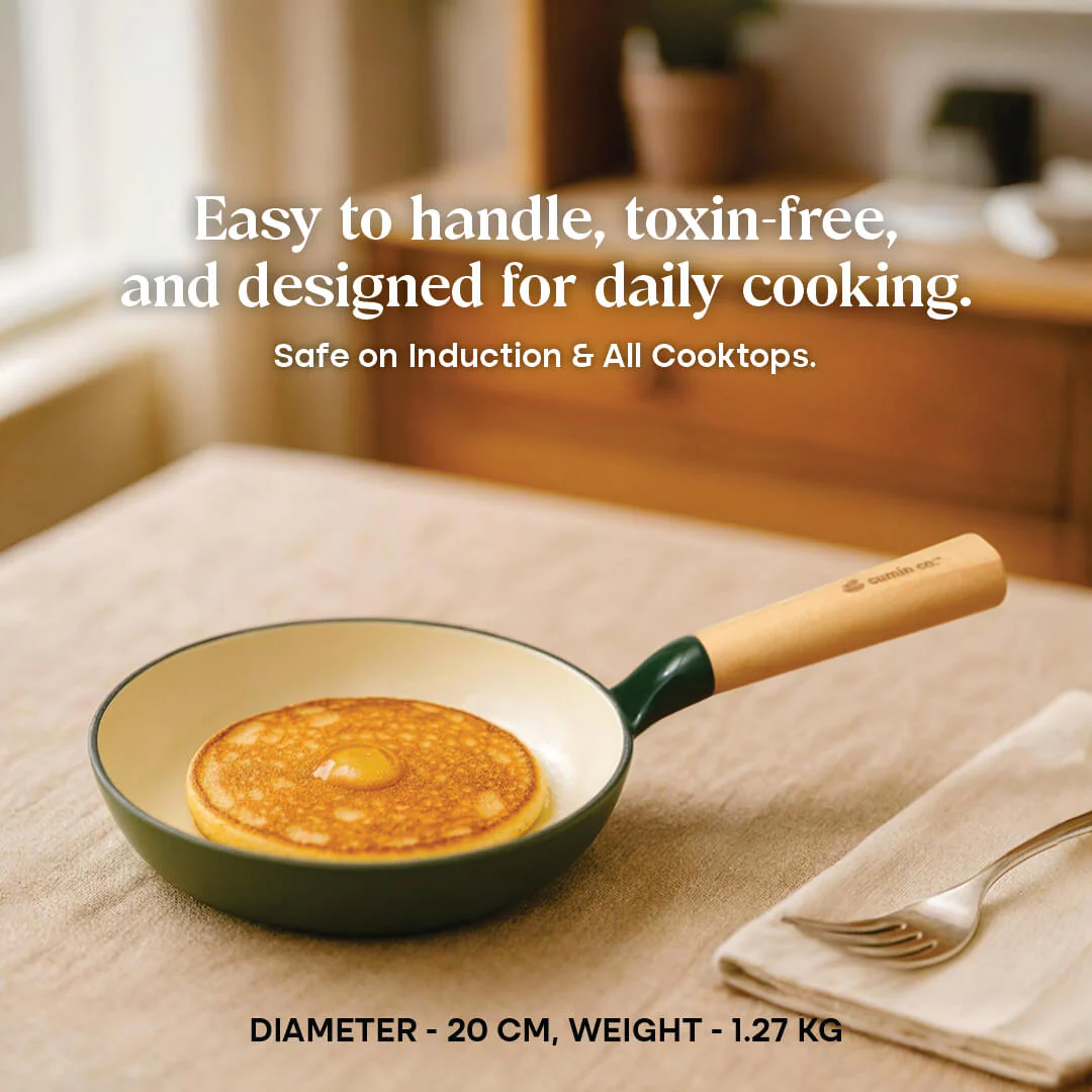 No. 8 Enamel Cast Iron Pan (20cm) - Image 15
