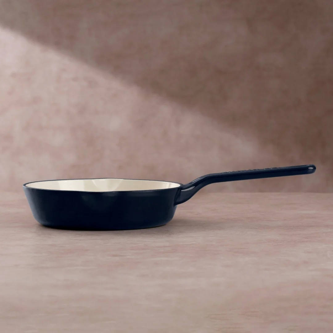 No. 8 Enamel Coated Cast Iron Pan (Blue) - Image 2