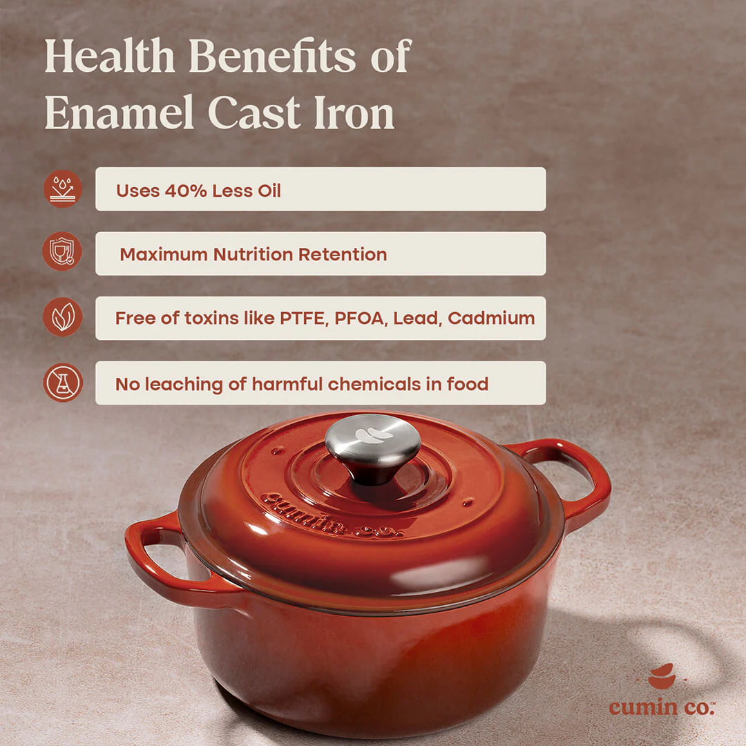 No. 8 Enamel Cast Iron Dutch Oven (2.2L) - Image 19