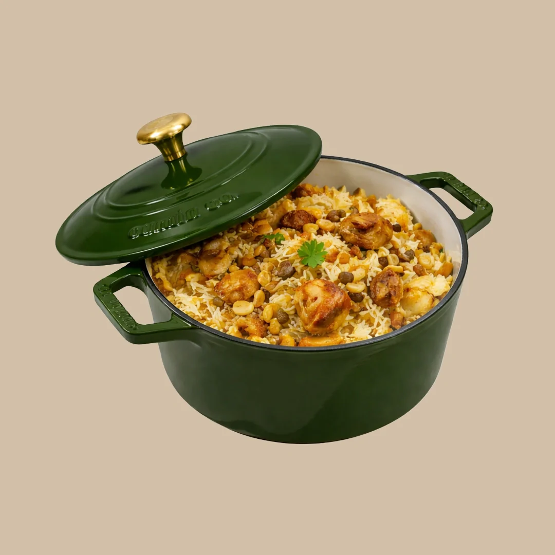 No. 9 Enamel Cast Iron Dutch Oven (4L) - Image 4