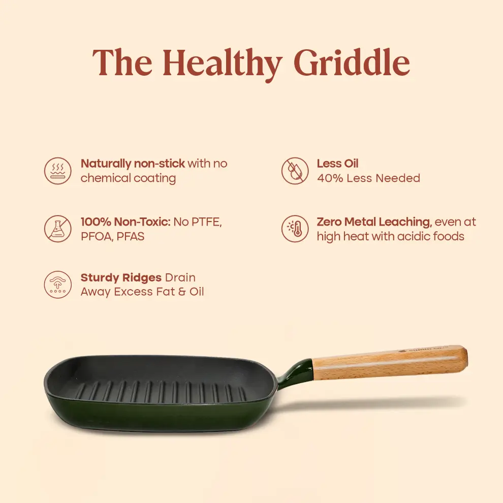 No. 9 Enamel Cast Iron Griddle (24cm) - Image 13