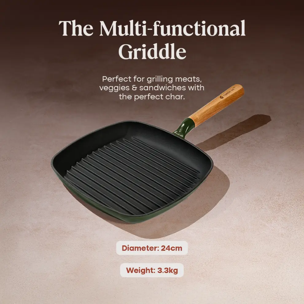 No. 9 Enamel Cast Iron Griddle (24cm) - Image 16