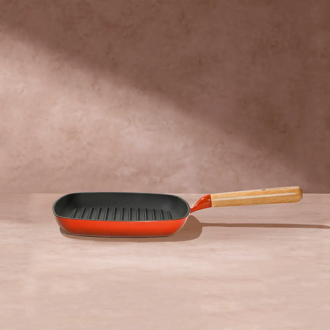 No. 9 Enamel Cast Iron Griddle (24cm) - Image 6