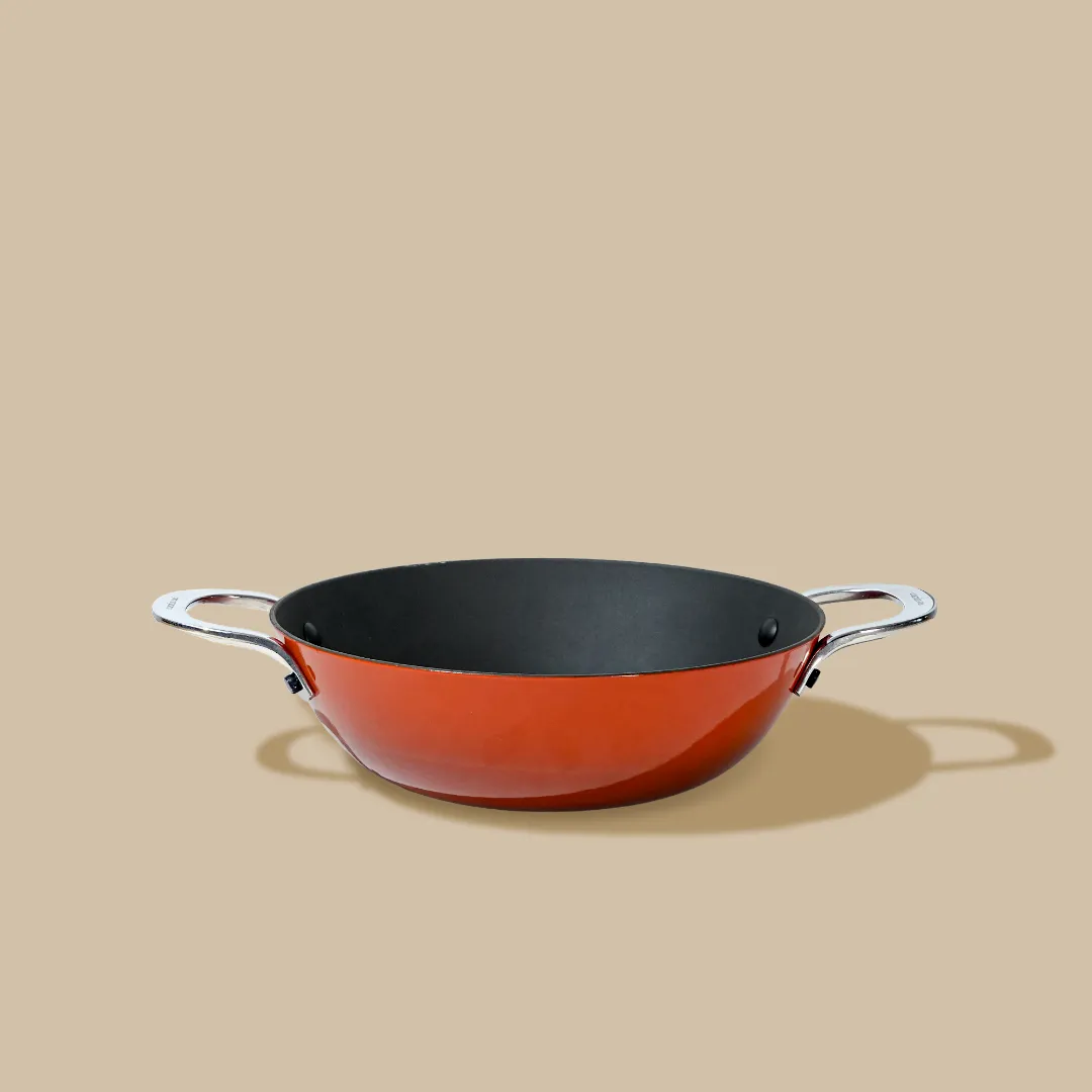 No. 9 Enamel Cast Iron Kadai LITE (2.1L) - Image 24