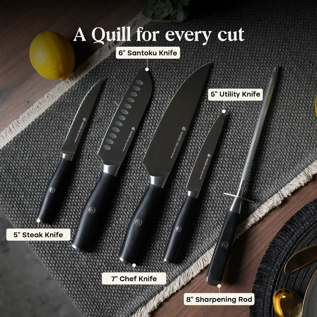 Quill Signature Set - Set of 5 Knives with Knife Block - Image 20
