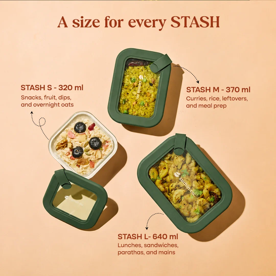 Stash Meal-Prep Glass Food Container Set - Image 3