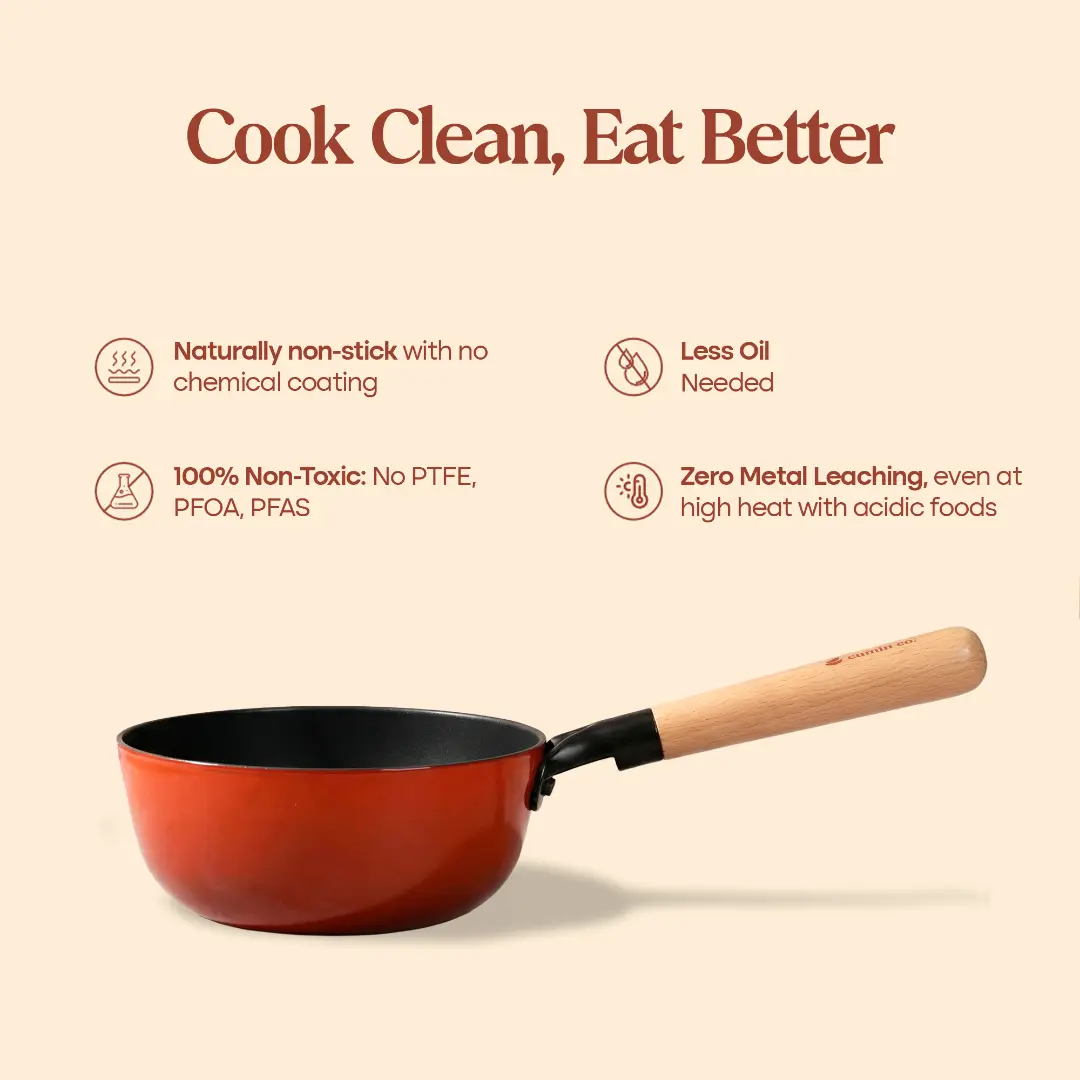 No. 7 Enamel Cast Iron Sauce Pan (1.3L) - Image 17