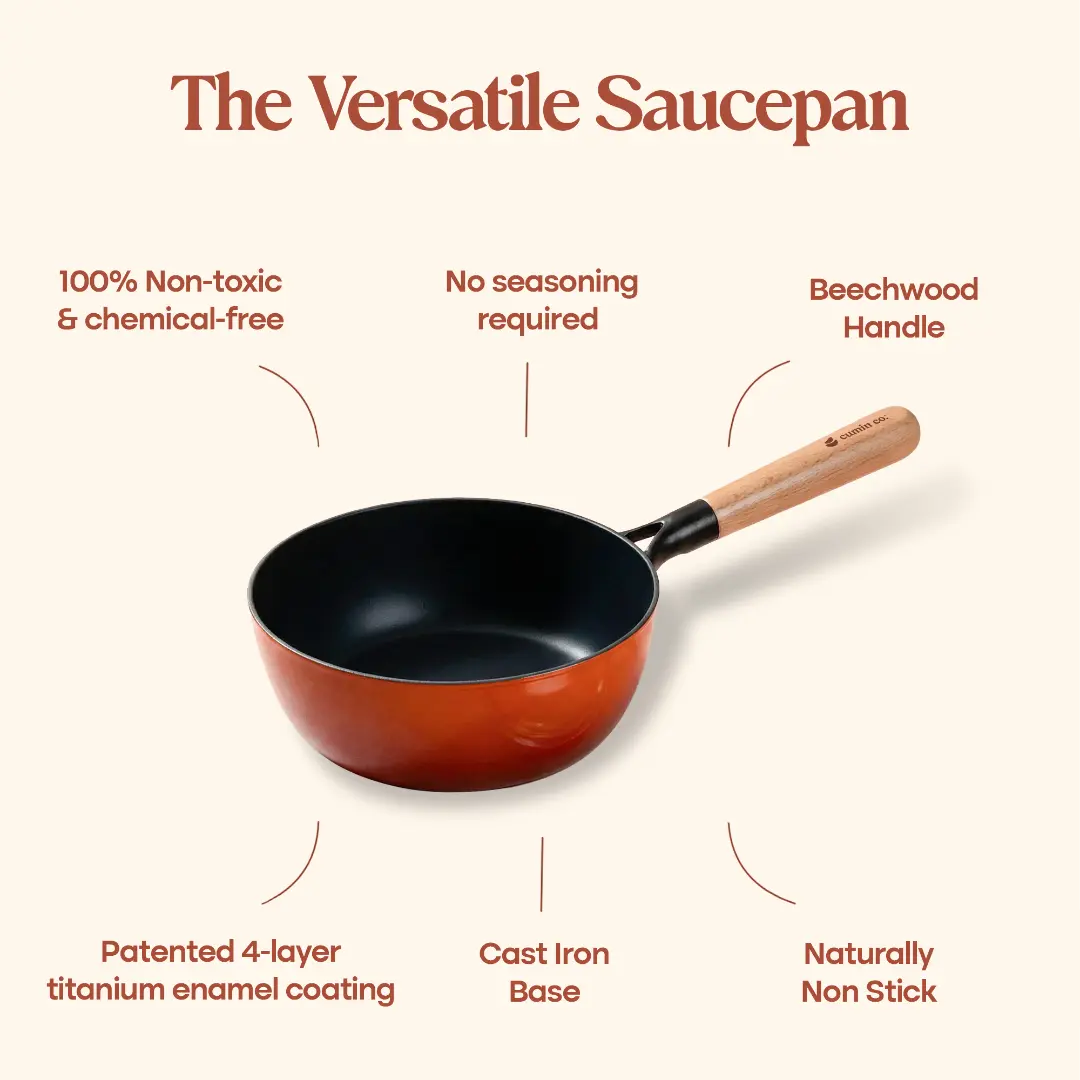 No. 7 Enamel Cast Iron Sauce Pan (1.3L) - Image 13